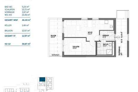 ~ Erholung pur - Neubauprojekt - 2-Zimmerwohnung mit Balkon und Garagenplatz ~, Wohnung-miete, 862,39,€, 8051 Graz(Stadt)