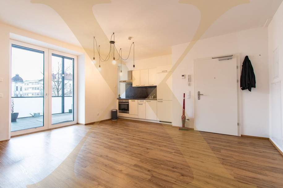 Wunderschöne 2-Zimmer-Wohnung mit großzügigem Südbalkon in Bestlage von Urfahr zu vermieten!, Wohnung-miete, 772,68,€, 4040 Linz(Stadt)