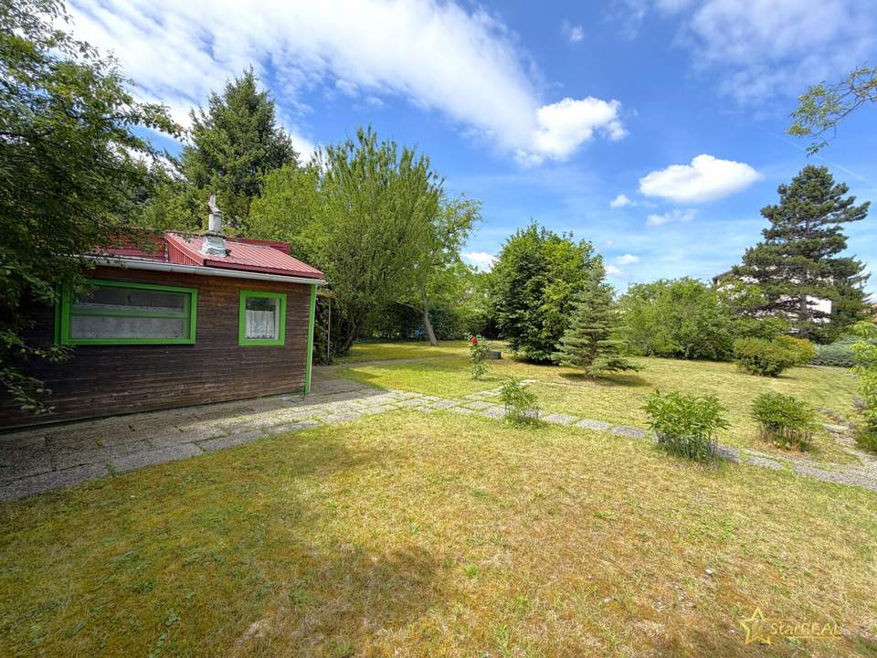 BAUEN ODER SOFORT GENIESSEN! 525 m² BAUGRUND MIT SOMMERHAUS & WC/DUSCHE