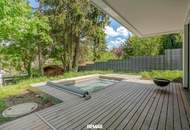 Ruhe, Grün &amp; Luxus: 4-Zimmer- Maisonette mit 172 m² Garten und Pool