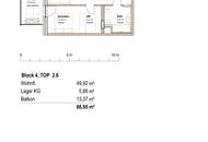2-Zimmer Neubauwohnung mit Balkon im VKB Park Mercurius