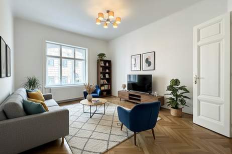 Stilvolle 4-Zimmer-Altbauwohnung mit 132 m² und hochwertiger Ausstattung - Landstraße, Wohnung-miete, 2.828,07,€, 1030 Wien 3., Landstraße