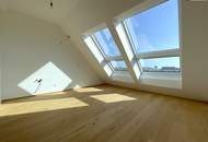 Skyview I Weite I Luxus: Großzügige und stilvolle 2-Zimmer-Maisonette mit Dachterrasse in Toplage neben Donaukanal!