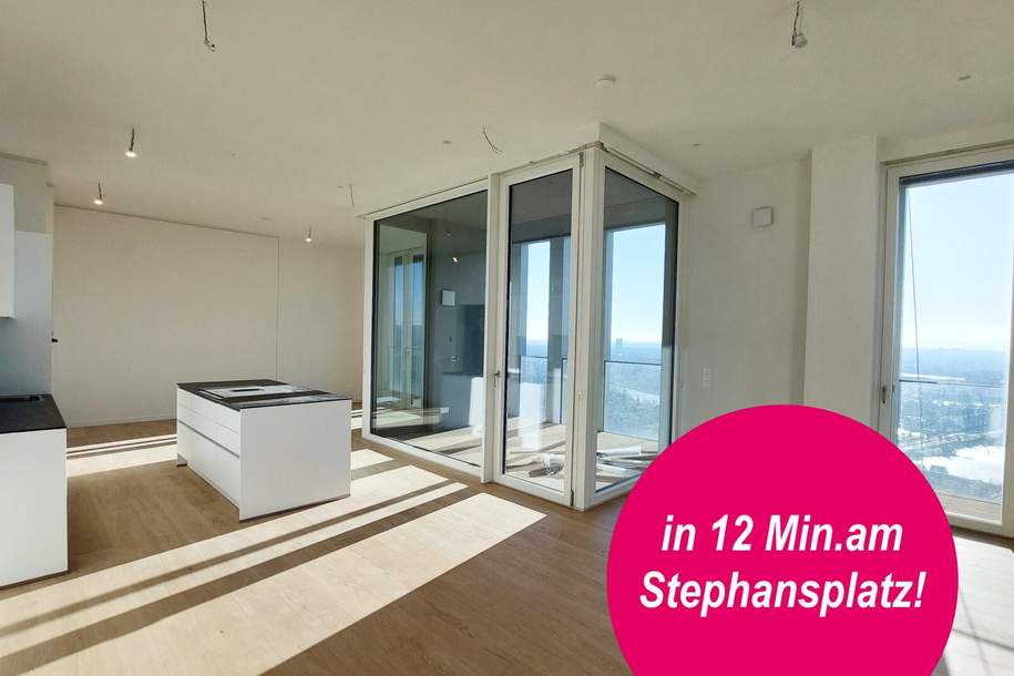 ***PENTHOUSE mit Blick über Wiens Innenstadt!*** Pool, Fitness & Sauna inkl., Wohnung-miete, 1.940,00,€, 1220 Wien 22., Donaustadt