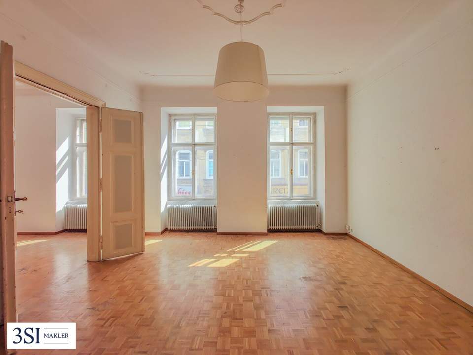 Verwirklichen sie ihren Wohntraum - geräumiger Stilaltbau in begehrter Lage des 7.Bezirks