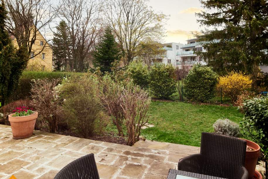 Gibt’s was Besseres? 100 m² Wohnfläche + 240 m² Garten + 32 m² Terrasse + 40 m² Garage – nur EUR 697.000! Nähe Schloss Schönbrunn!, Wohnung-kauf, 697.000,€, 1130 Wien 13., Hietzing