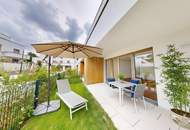 3-Zimmer-Wohnung mit Loggia, umrandet von rund 100 m² Eigengarten