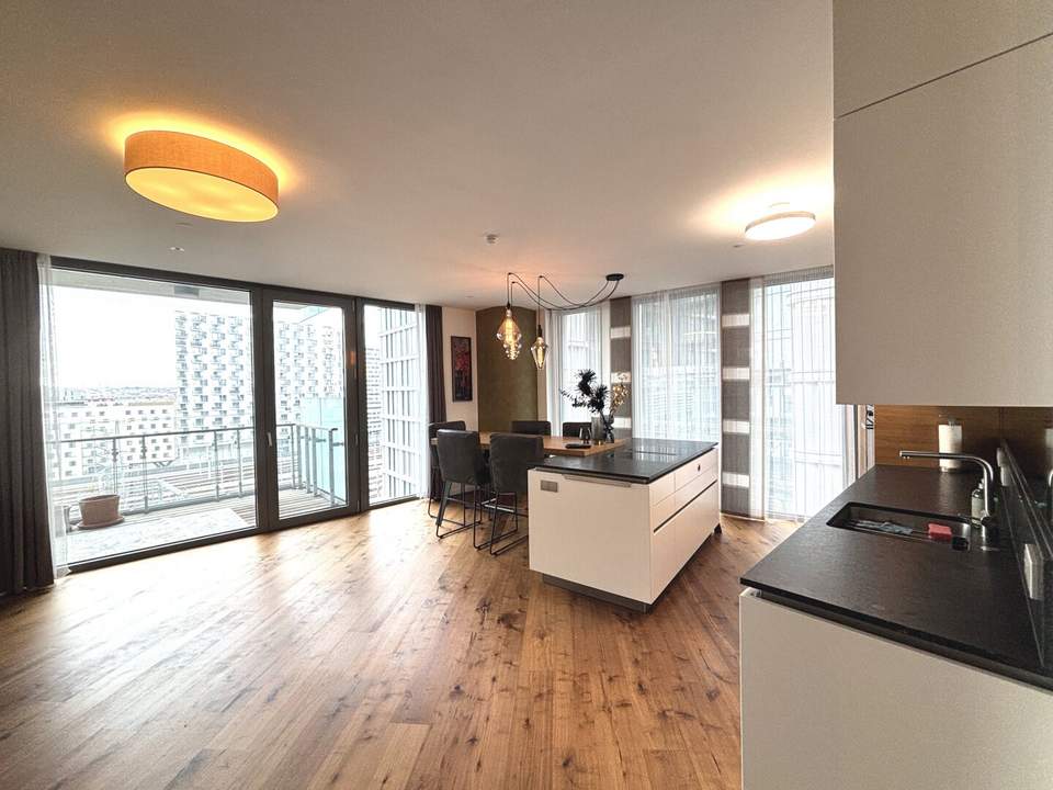 PARKAPARTMENTS BELVEDERE! Wunderschöne und hochwertig möblierte 3-Zimmer Wohnung mit Balkon!