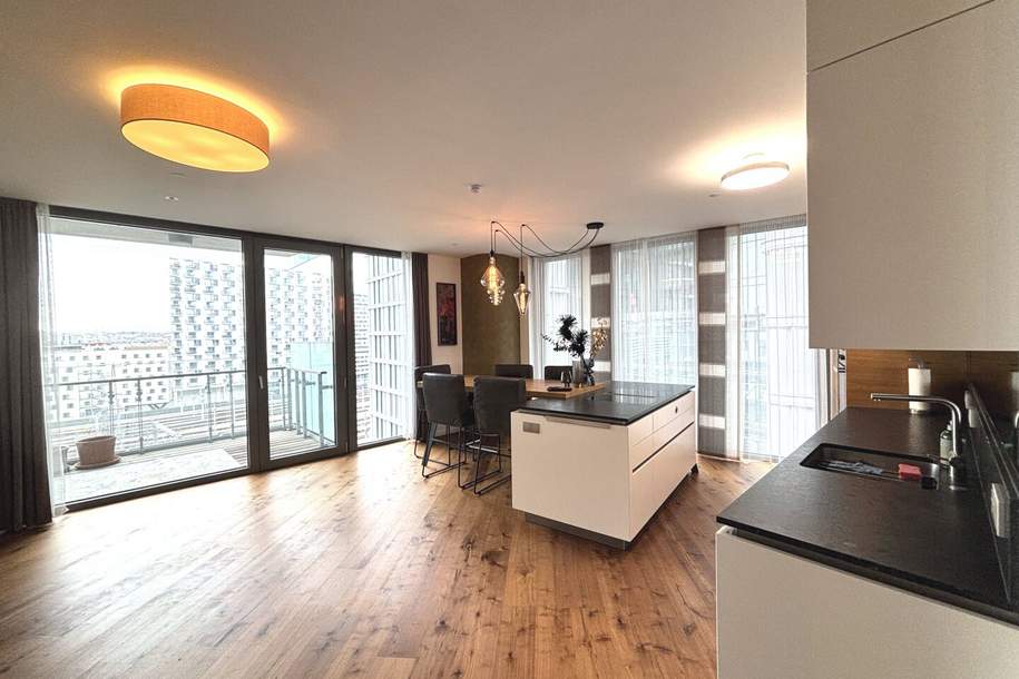 PARKAPARTMENTS BELVEDERE! Wunderschöne und hochwertig möblierte 3-Zimmer Wohnung mit Balkon!, Wohnung-miete, 2.180,16,€, 1100 Wien 10., Favoriten