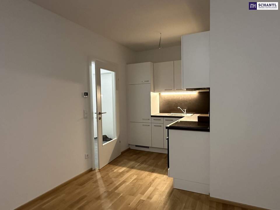Ihr neues Wohnglück: Sonnige 2-Zimmer-Wohnung mit Traum­balkon, Tischlerküche und Tiefgarage!