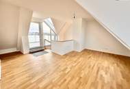 ERSTBEZUG! Exklusive lichtdurchflutete Dachgeschoss-Maisonette mit großzügigen Freiflächen und spektakulärem Weitblick ++ Luxuriöses Wohnen über den Dächern Wiens!
