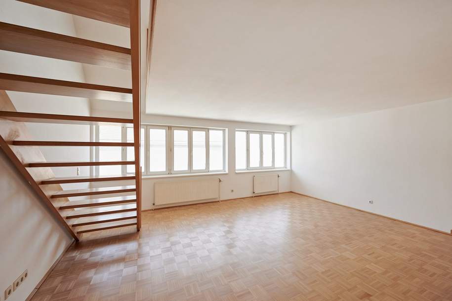 Helle Maisonettewohnung im Dachgeschoss inkl. Terrasse in den Innenhof., Wohnung-kauf, 299.000,€, 1100 Wien 10., Favoriten