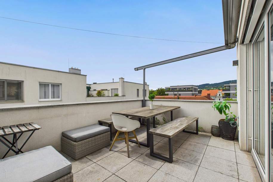 Lichtdurchflutete Dachterrassenwohnung in zentraler Lage von Leonding, Wohnung-kauf, 4060 Linz-Land