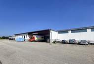 Lagerhalle mit Büros an der B1