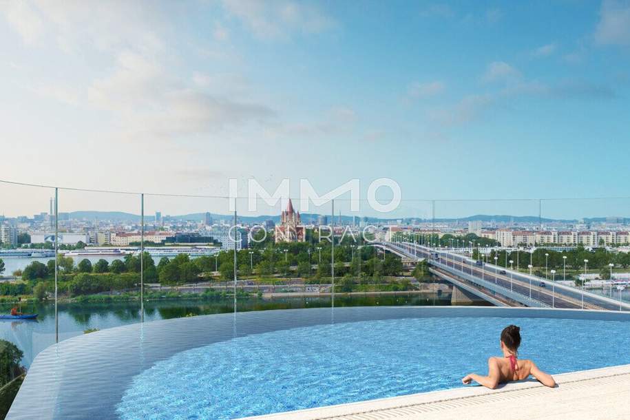 NEU! Erstbezug und möbliert: Sonnenaufgang zum Träumen - DANUBEFLATS. The one and only., Wohnung-kauf, 440.000,€, 1220 Wien 22., Donaustadt