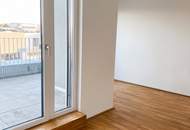 Wohnen, wo Wien durchatmet – außergewöhnliche 3-Zimmer-Terrassenwohnung am Laaerwald mit 52,3 m2 Dachterasse mit Weitblick über Wien