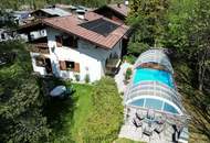 Tirolerhaus mit großem Garten, Pool und Baugrund – attraktive Lage in Scharnitz-Gießenbach