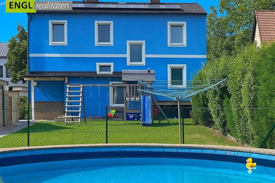 Familien-Idylle mit Pool und nachhaltiger Energieversorgung, Haus-kauf, 579.000,€, 2440 Bruck an der Leitha
