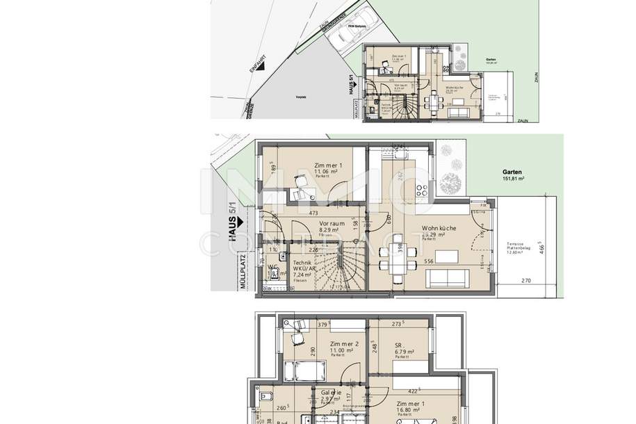 Jetzt schlüsselfertig zum Preis von belagsfertig! Doppelhaushälfte in der Natur - provisionsfrei, Haus-kauf, 464.533,€, 2301 Gänserndorf
