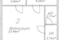 Inklusive Parkplatz I Kompakte 1-Zimmer-Wohnung mit separater Küche in Liebenau