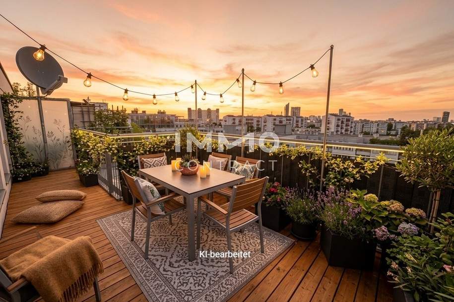 Tolle Dachgeschoßwohnung , Fernblick auf 2 Terrassen!, Wohnung-kauf, 597.000,€, 1200 Wien 20., Brigittenau
