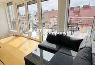 Luxuriöse zweistöckige Wohnung mit atemberaubendem Stadtblick + Balkon und geräumiger Terrasse! 15. Bezirk! U3