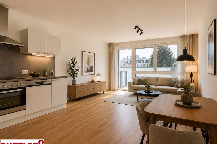 Traumhafte 1,5 Zimmer Wohnung in hervorragender Lage mit Innenhofblick!, Wohnung-miete, 790,00,€, 1220 Wien 22., Donaustadt