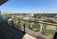 TrIIIple - Luxuriöse 2-Zimmer Wohnung mit 18 m² großem Balkon und Ausblick auf den grünen Prater!