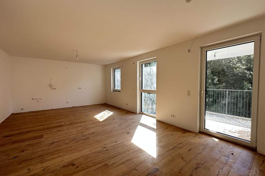 Ruhige 3 Zimmer-Wohnung mit 2 Balkonen &amp; Grünblick | Belichtung von 2 Himmelsrichtungen | ERSTBEZUG, Wohnung-kauf, 465.000,€, 1220 Wien 22., Donaustadt