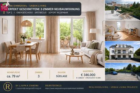 NEUBAU-INVESTMENTPAKET: 6 WOHNUNGEN + 4 STELLPLÄTZ, Gewerbeobjekt-kauf, 1.737.900,€, 1110 Wien 11., Simmering
