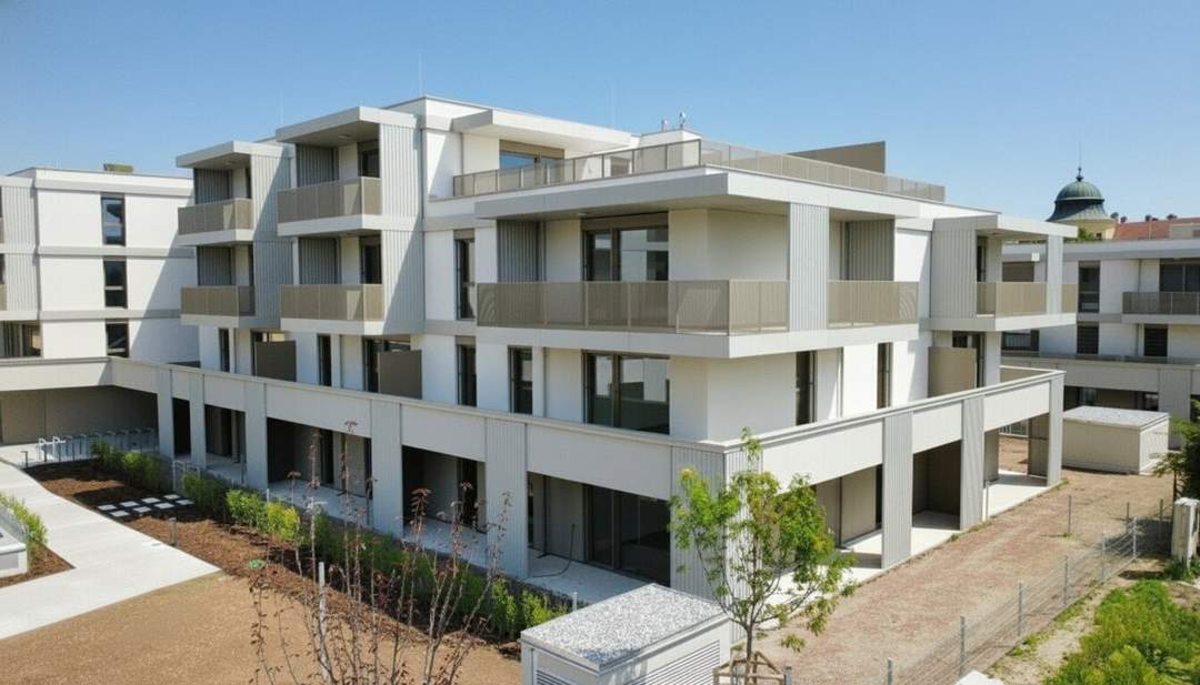 FLORIANI – Quartier am Tullnerfeld - Stilvolle Eckwohnung mit großer Terrasse - Viele Extras für ihr Wohlbefinden - Bahnhof Tullnerfeld in der Nähe - PROVISIONSFREI