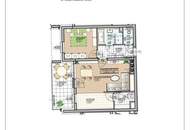 Coole 2 Zimmer Wohnung mit großer Loggia und perfekter Aufteilung - Schnell sein!!!