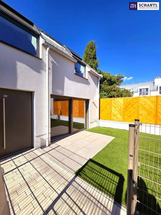 Frühlingsaktion! Lebens(t)raum Erfüller! Cooles Townhouse mit Garten! Ideale Raumaufteilung + Erdwärme + Absolute Ruhelage + Tiefgarage + Ideale Süd Ausrichtung! Nachhaltig und zukunftssicher investiert!