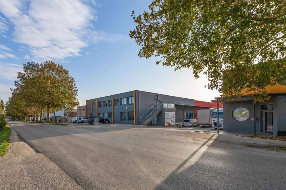 Moderne Lagerhalle, Produktion, Büro. Eigennutzer oder Rendite 7,7 %. Sensationeller PREIS EUR 1.280 / m2, Gewerbeobjekt-kauf, 1.790.000,€, 2103 Korneuburg