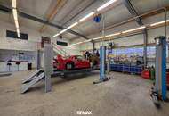 Moderne und voll ausgestattete Kfz-Werkstatt mit Verkaufsfläche in Toplage an der B137 zu mieten