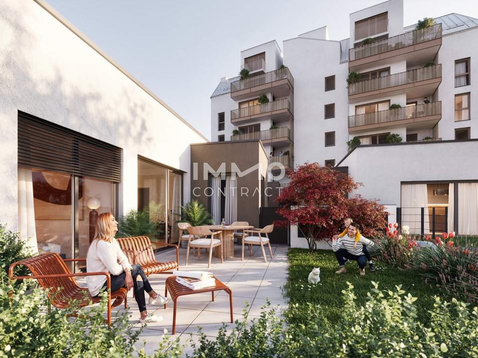 Traum Haus im Innenhof - Moderne 3-Zimmer-Wohnung mit Garten im ERSTBEZUG