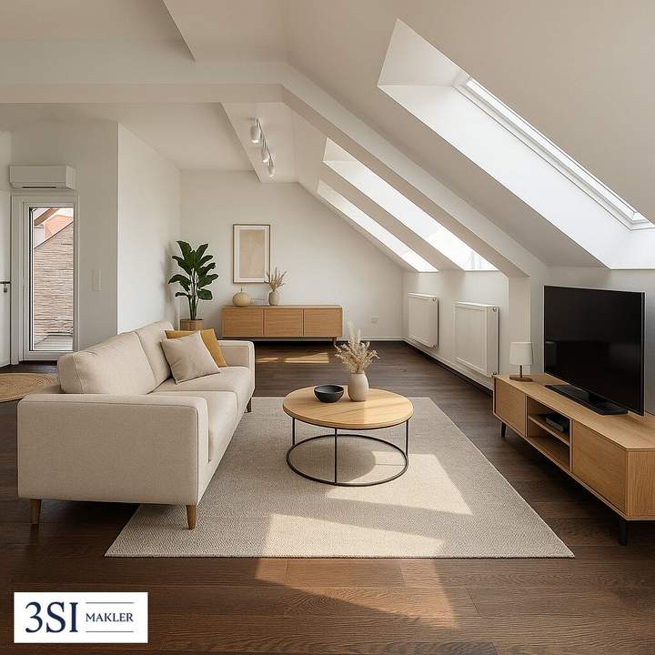 Stilvoll wohnen im Dachgeschoss – 3 Zimmer & Sonnenterrasse
