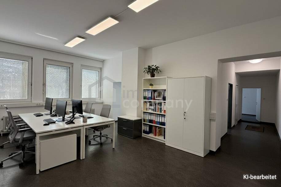 Großzügiges und lichtdurchflutetes Büro mit 68 m² – ideale Lage mit schneller Anbindung, Gewerbeobjekt-miete, 580,00,€, 2752 Wiener Neustadt(Land)