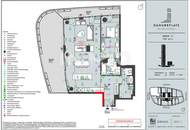 Atemberaubendes Apartment mit großzügigem Balkon, ganz Wien im Blick (Gym, Pool, Sauna, Doorman uvm)