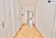 Erstklassige Sanierung trifft auf Altbewährtes + Geschmackvolle und gut geschnittene Altbauwohnung im 4. Liftstock + perfekte Verkehrsanbindung