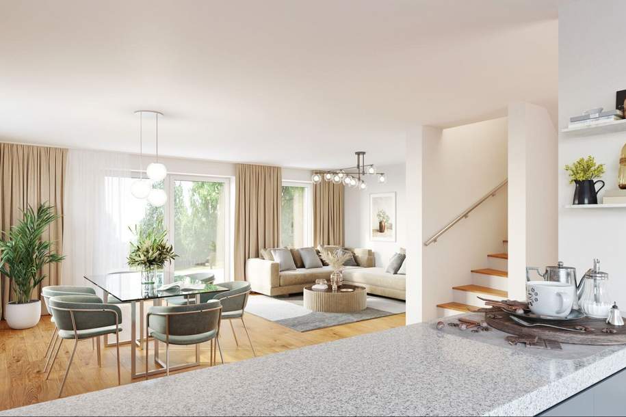 Erstbezug! Doppelhaushälften in massiver Holzbauweise, Haus-kauf, 446.000,€, 2103 Korneuburg