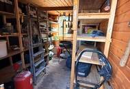 RUHE und Entspannung im eigenen Campinghaus mit Garten rundherum , Schuppen und Gartenhütte