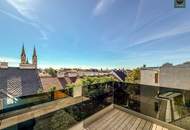 Provisionsfreier Erstbezug: Luxuriöse Dachgeschoss - Maisonette Wohnung mit Terrasse in Währinger Toplage! Klimatisiert, Smart-Home!