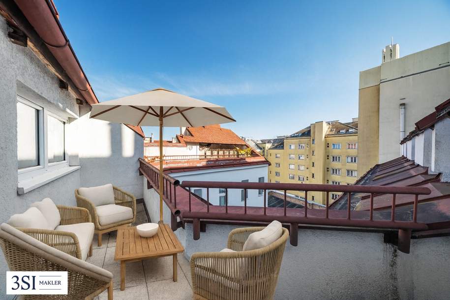 Klausgasse 46: Helle 1,5-Zimmer-Dachgeschoßwohnung mit hofseitiger Terrasse, Wohnung-kauf, 195.000,€, 1160 Wien 16., Ottakring