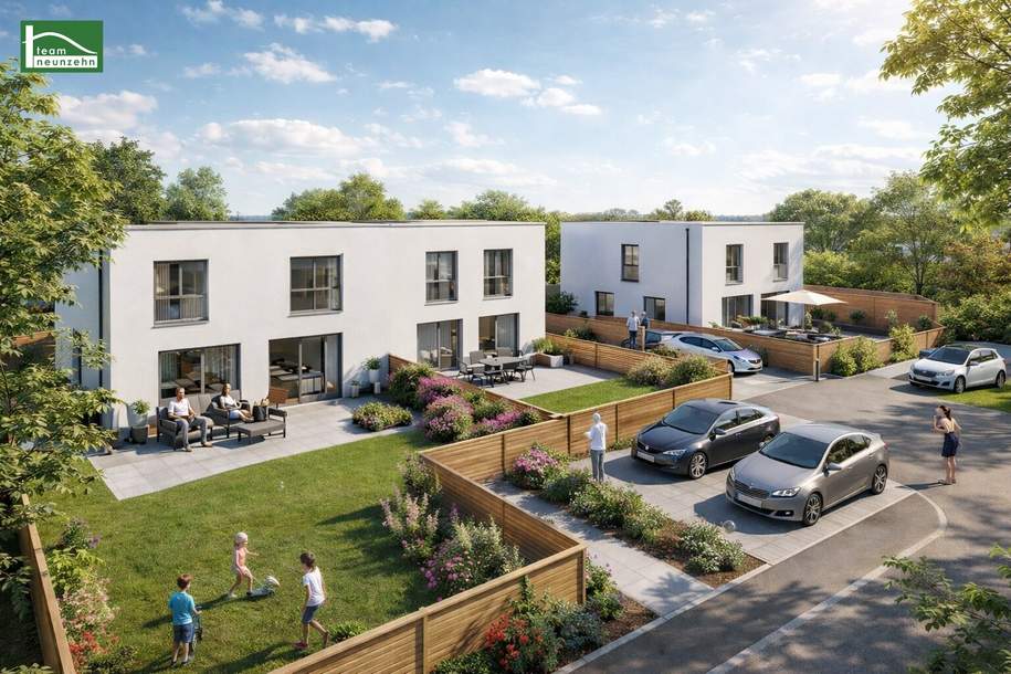 Modernes Doppelhaus in Tresdorf, 5 Zimmer, Garten, Terrasse, Erstbezug, 549.000 €, Haus-kauf, 549.000,€, 2111 Korneuburg