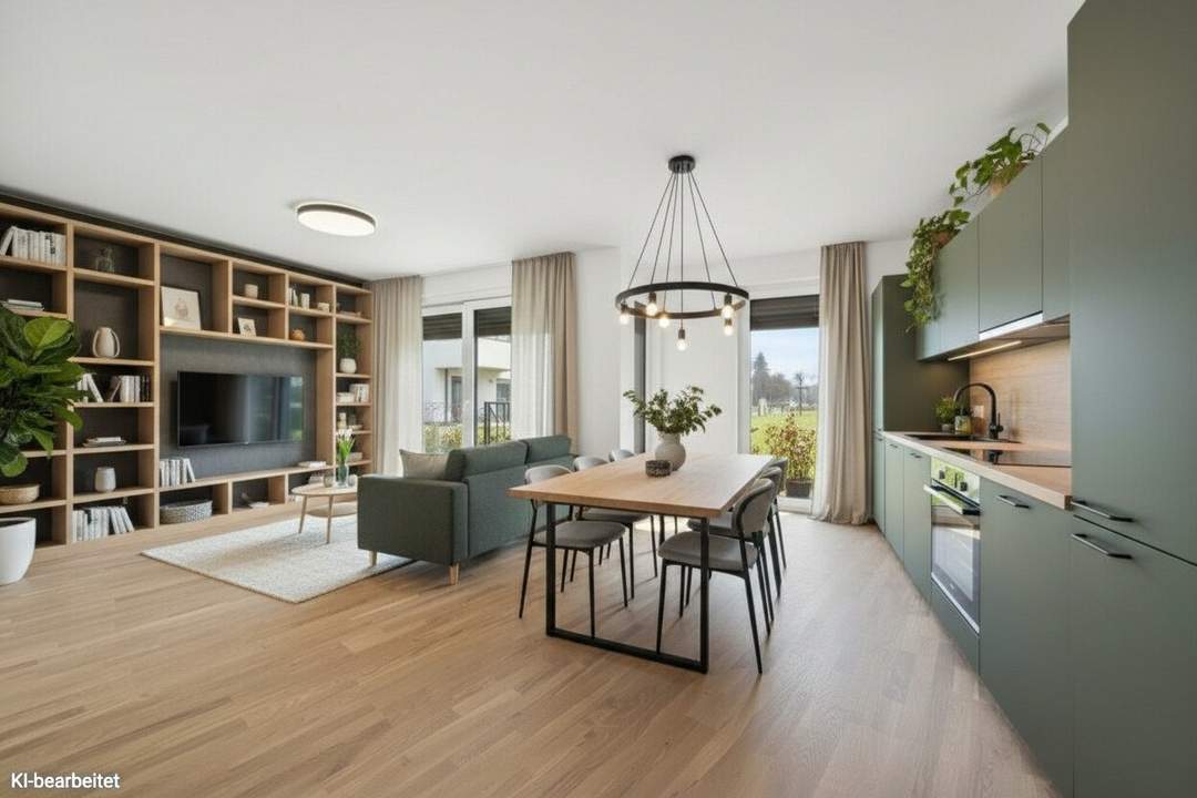 PROVISIONSFREI! Durchdacht geplante 3-Zimmer-Gartenwohnung | Schrank- und Abstellraum | Sofort vermietbar