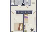 Moderne 3-Zimmer DG-Wohnung zwei Außenflächen und Ausblick