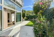 Kahlenbergerdorf: Bezaubernde Garten-Terrassen-Wohnung im historischen Ambiente