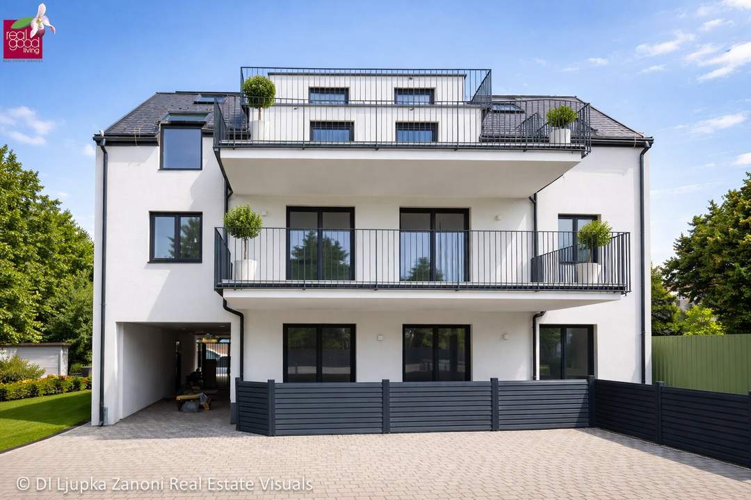 Attraktive 2-Zimmer-Neubauwohnung mit Balkon im 1. Dachgeschoss – ruhige Anlage mit 7 Einheiten