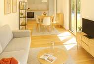 FIRE SALE! Barfuß ins Gras. Direkt vom Wohnzimmer aus. Den Sommer bereits im eigenen Garten verbringen! TOP Neubauwohnung mit viel Freiraum! 3 Zimmer + Grün wohin das Auge reicht + Luftwärmepumpe!